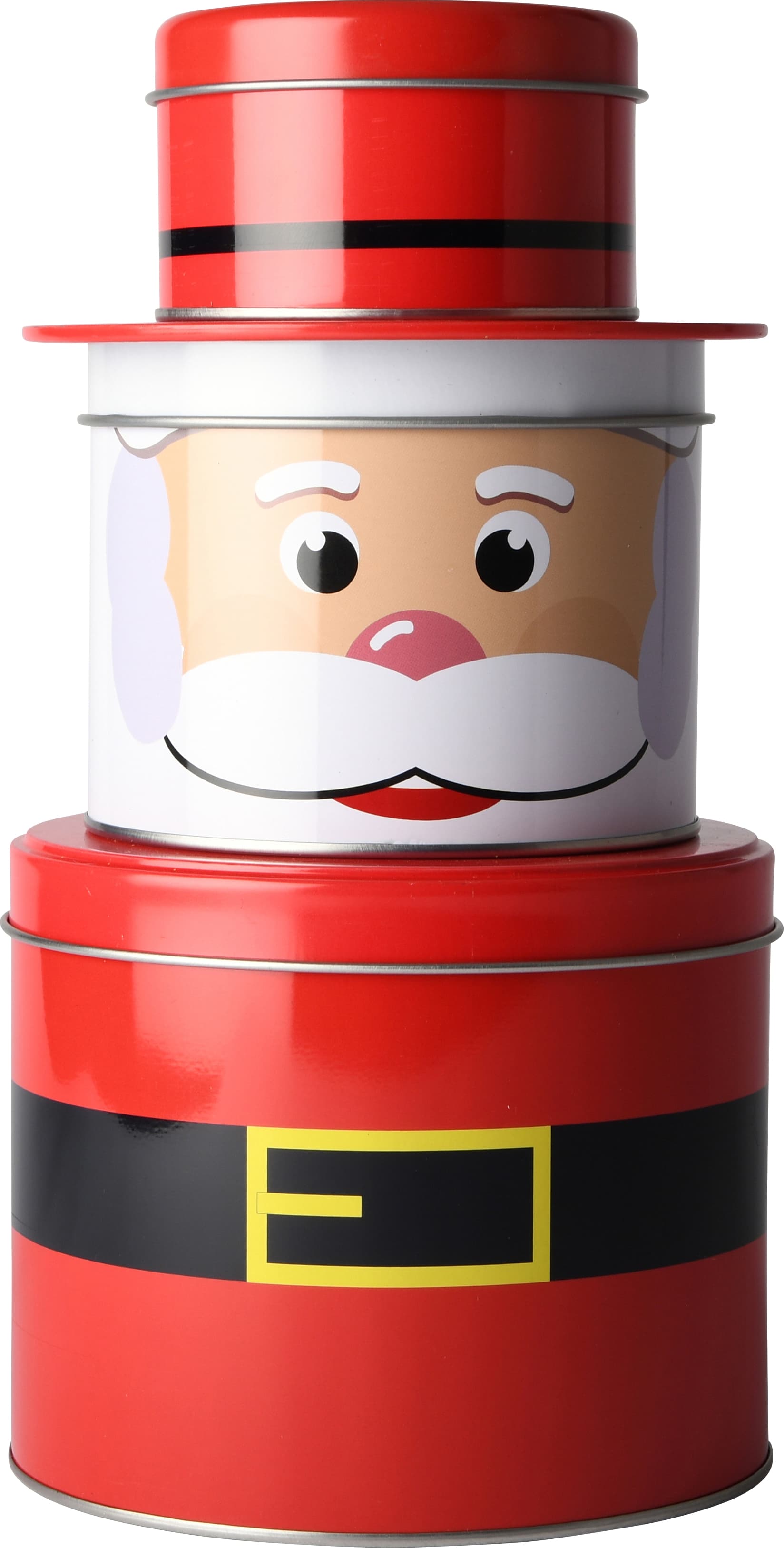 Plåtburk Jultomte 3-pack