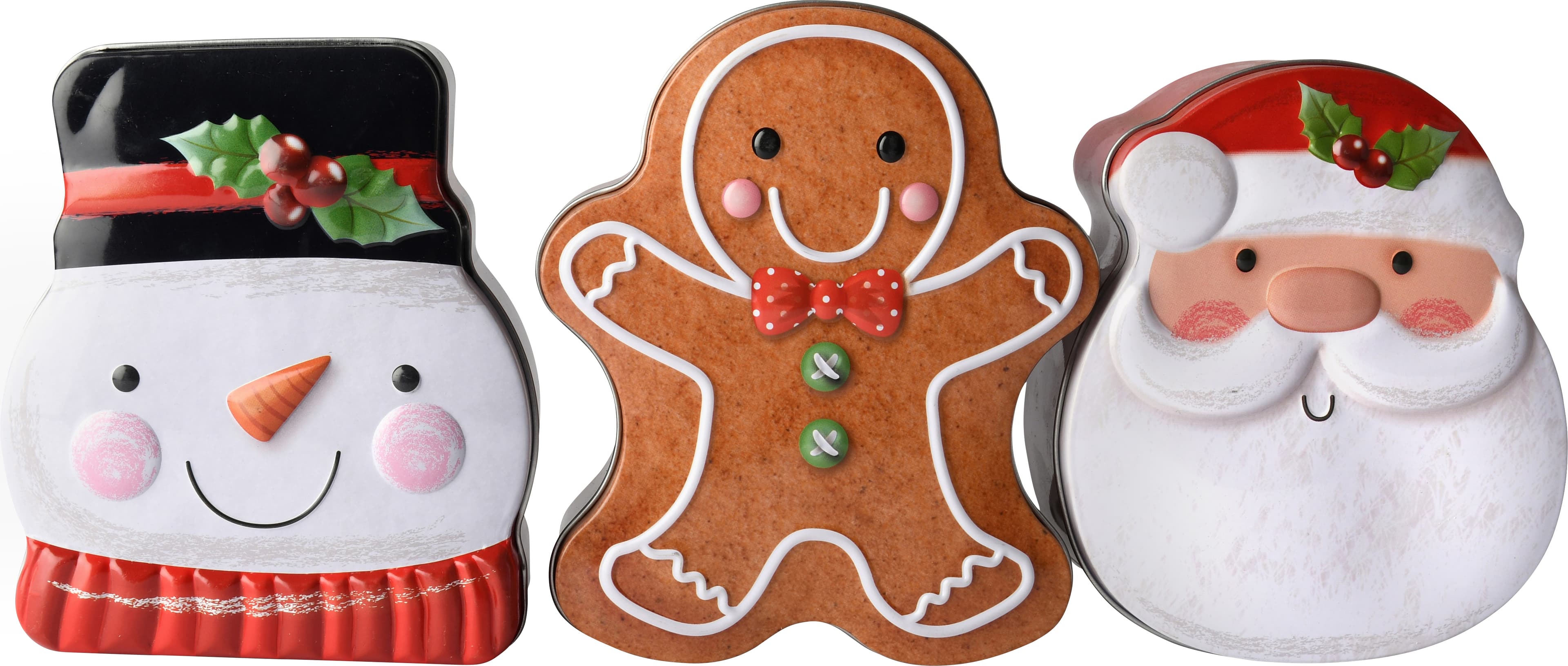 Plåtburk Julmotiv 3-pack