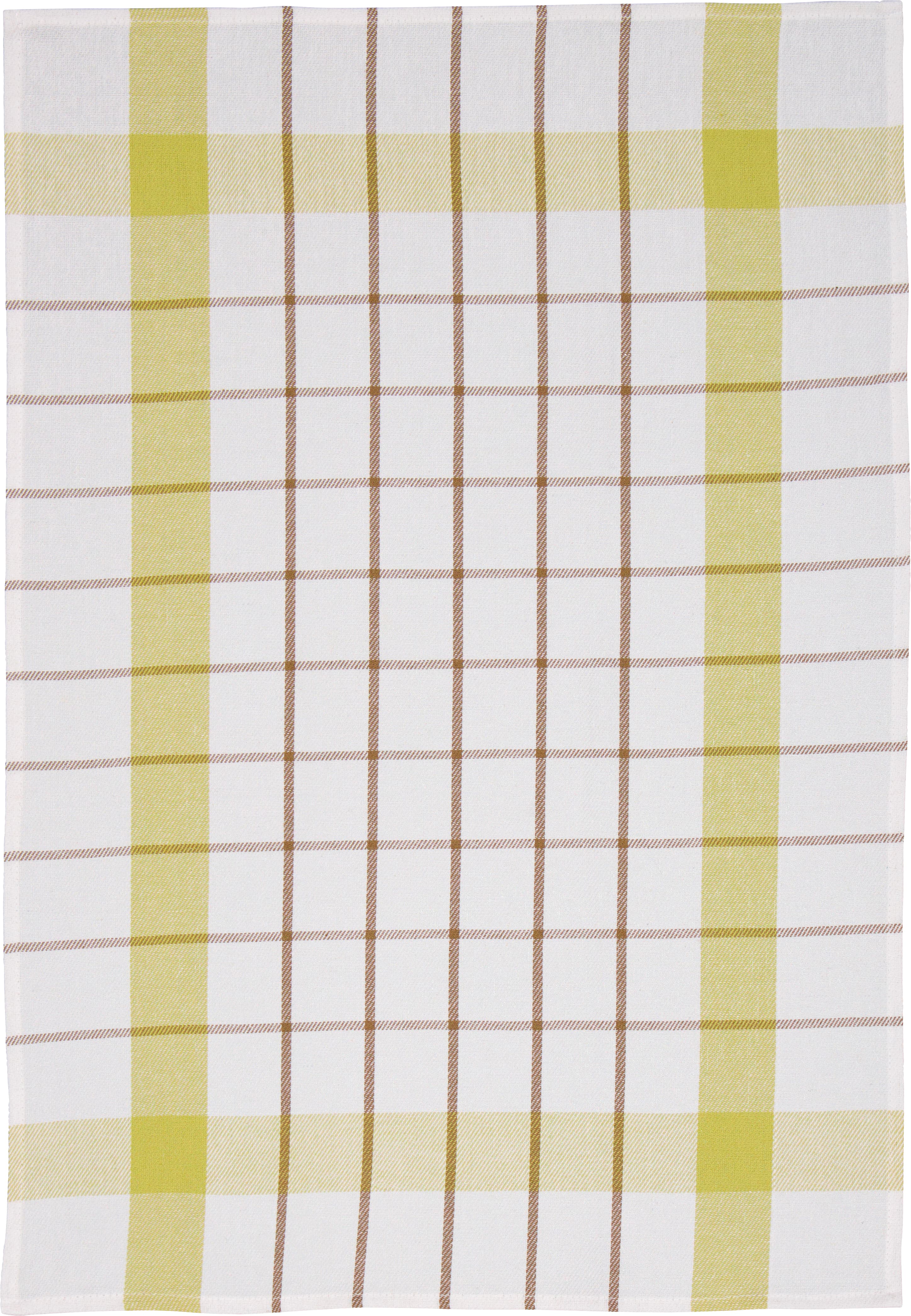 Kökshandduk Check Gul