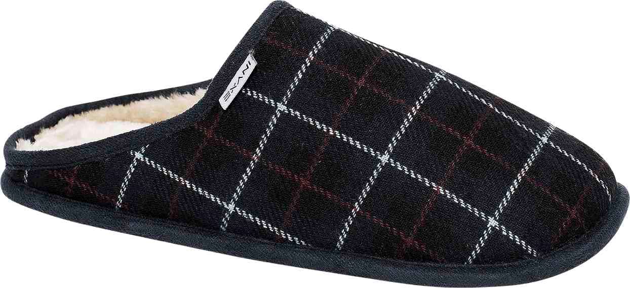 Tofflor Fur Slipper Herr Navy Stl 44
