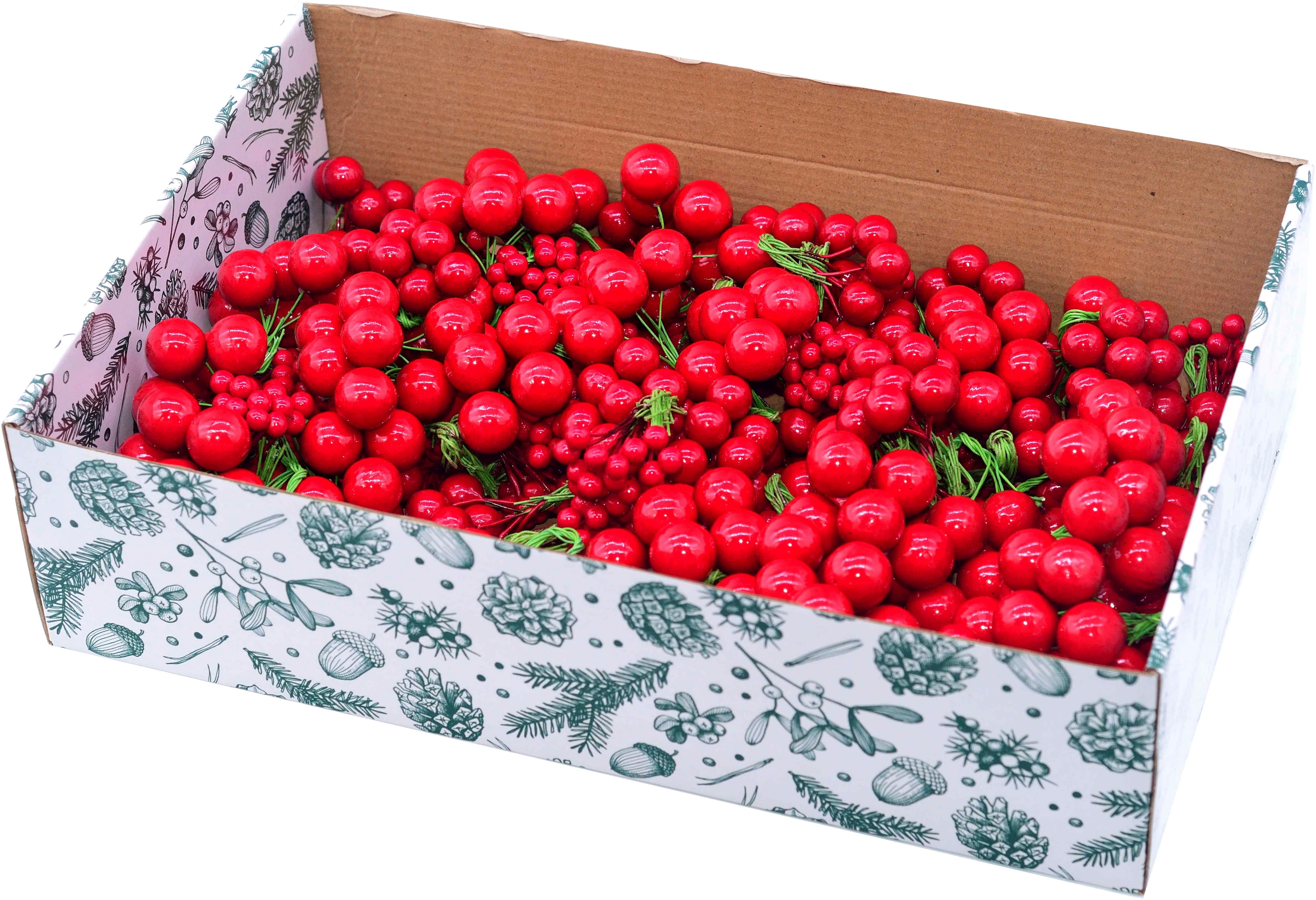 Röda bär sorterade