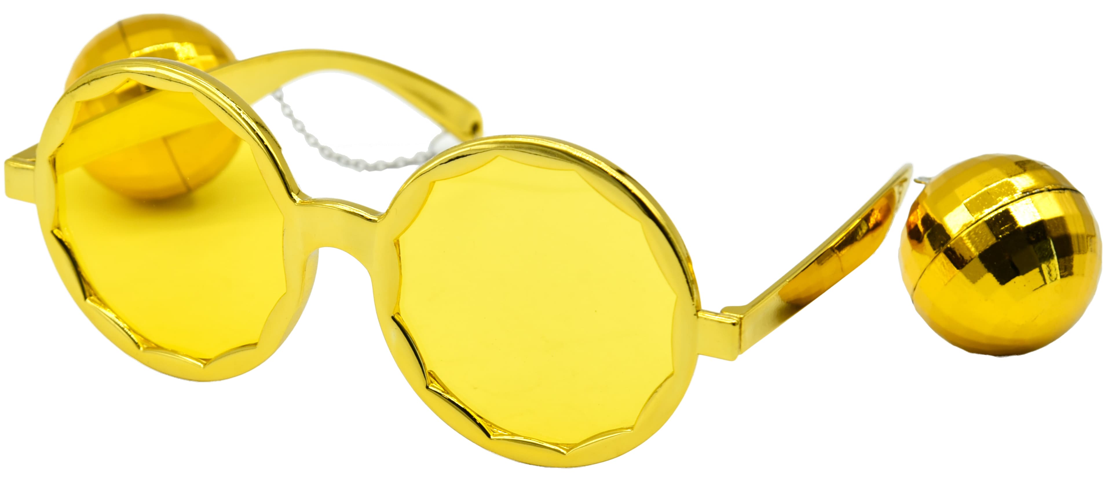 Partyglasögon M Discokulor Guld