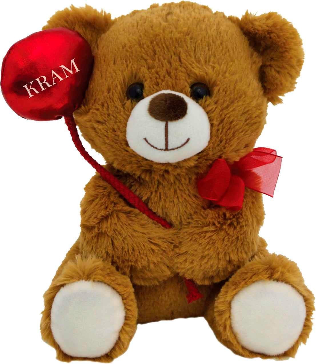 Björn Med Röd Ballong