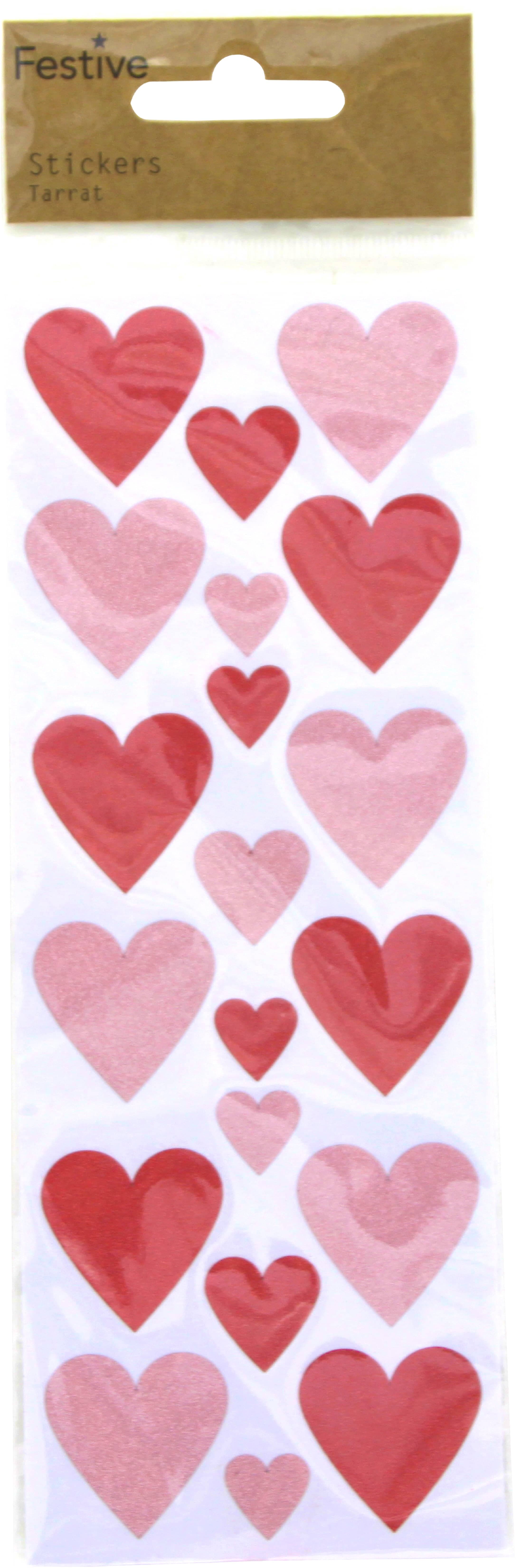 Klisteretiketter Med Hjärtan Glitter