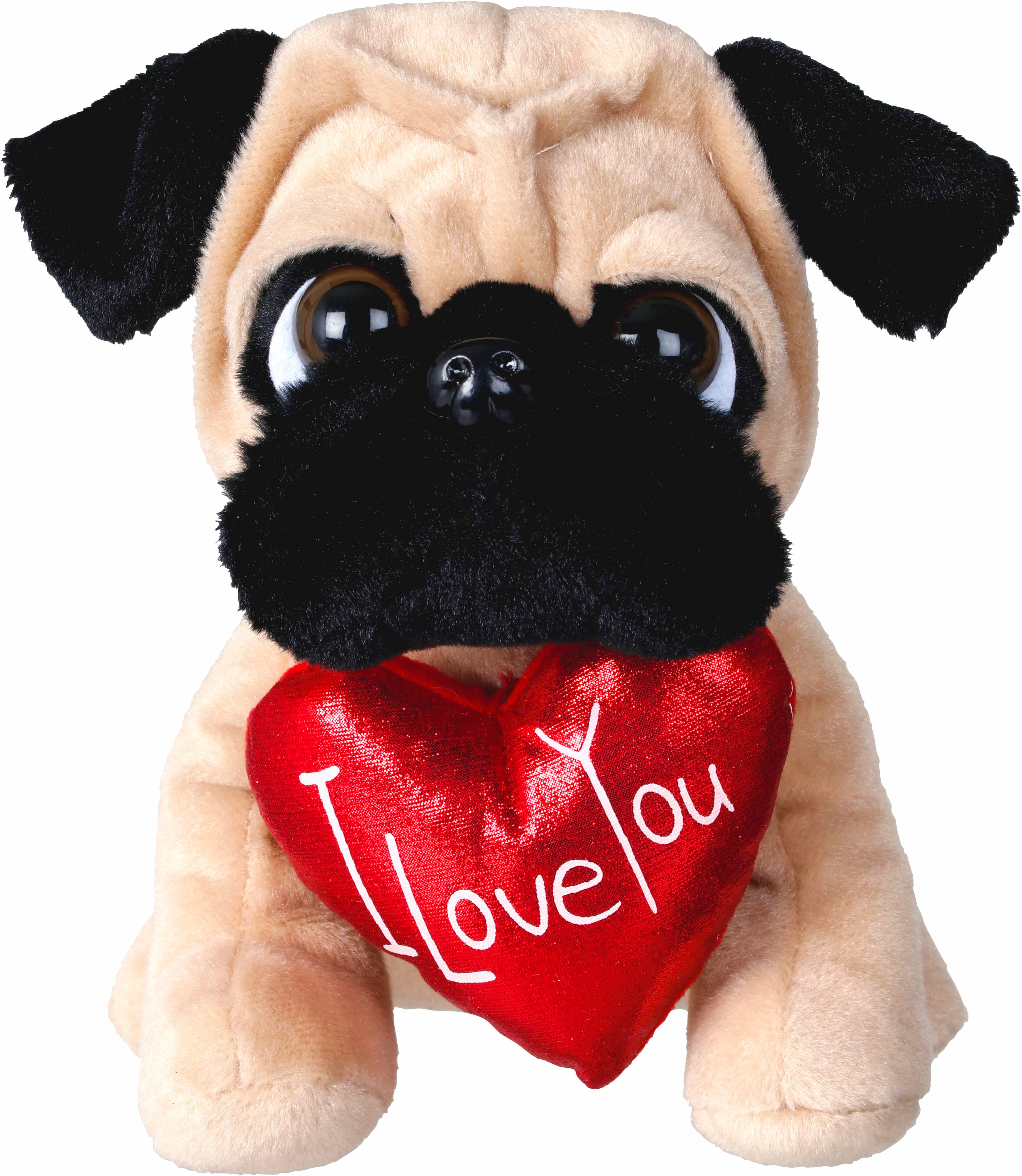 Mjukisdjur Mopshund Med Hjärta