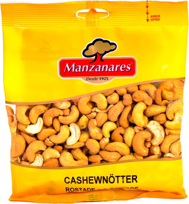 Cashewnötter Rostade Och Saltade
