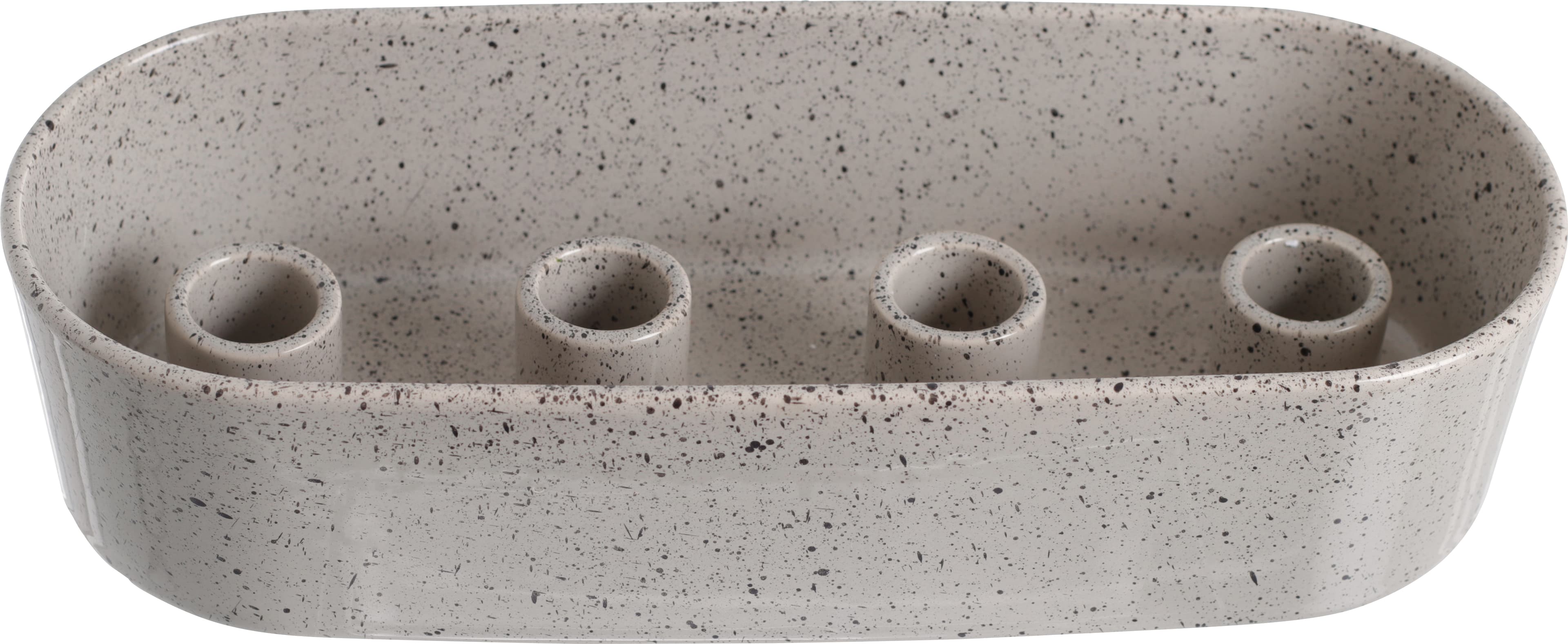 Ljusstake grå 4 ljus