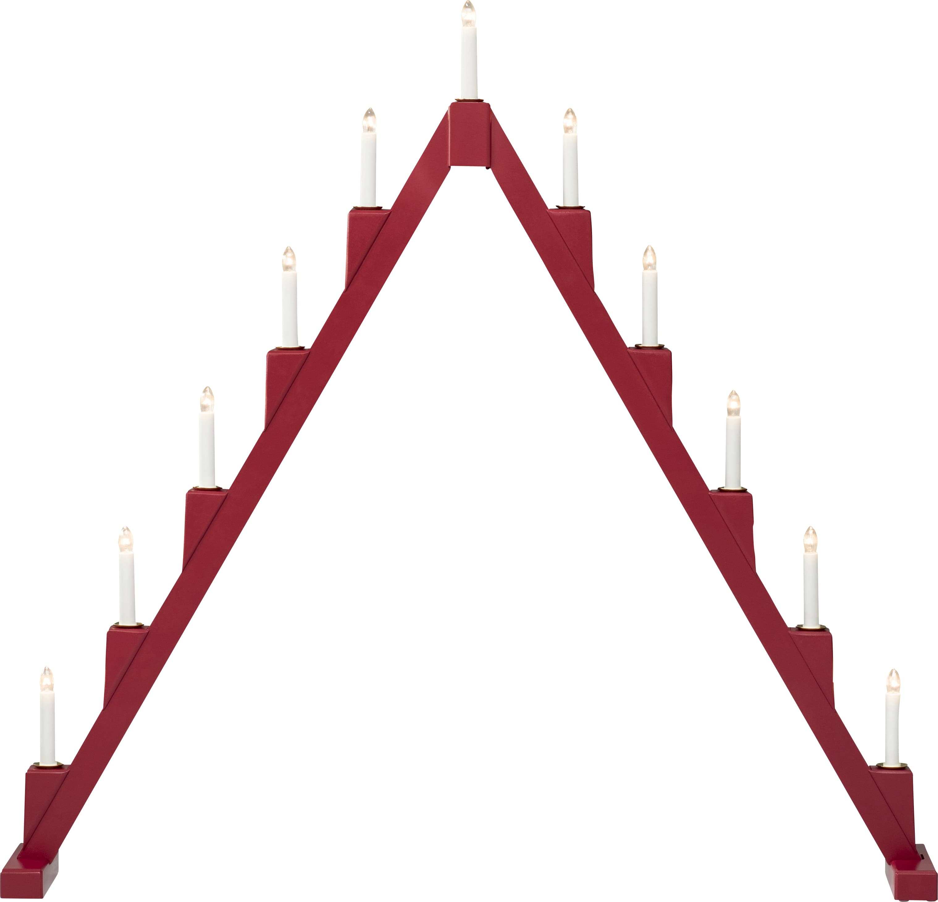 Elljusstake vikbar röd
