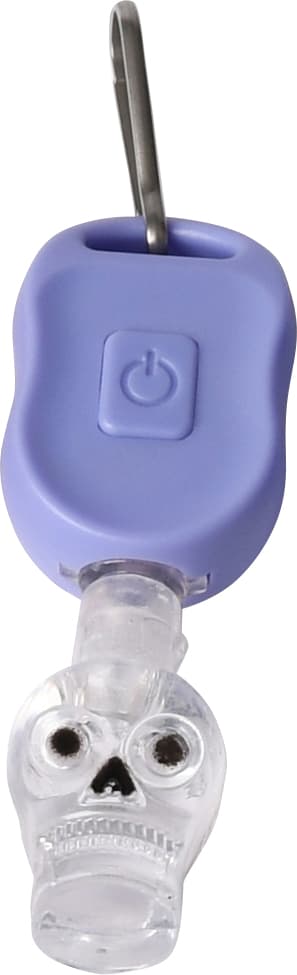 Ledlampa Döskalle Lila