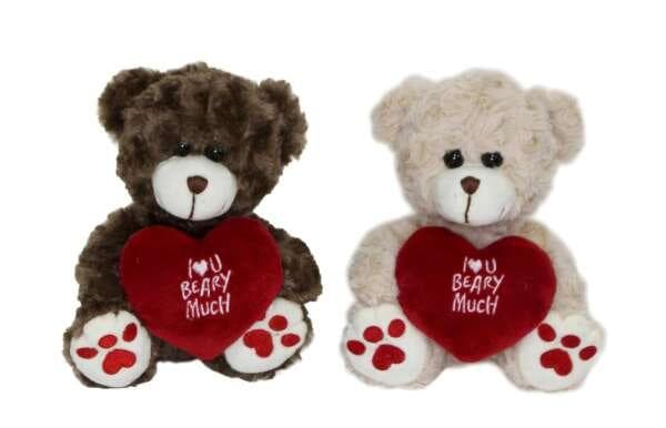 Teddybjörn Rött Hjärta
