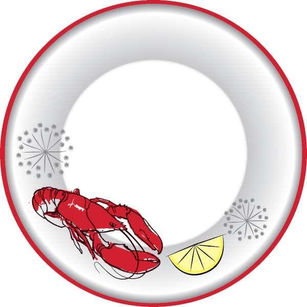 Tallrikar Kräfta/Citron/Dill 28cm