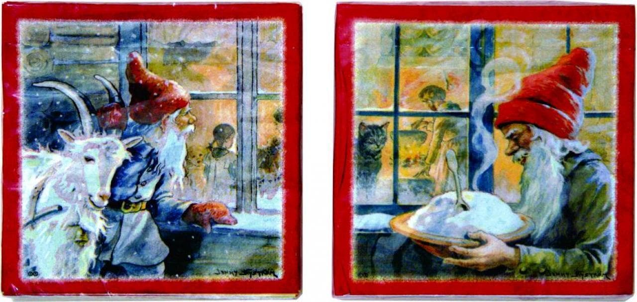 Julservetter 33X33cm